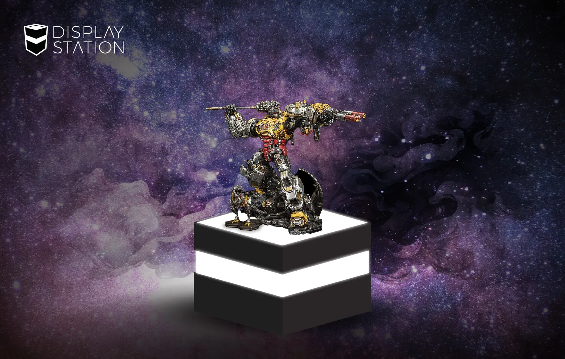 Black Light-Up Pedestal by DisplayStation