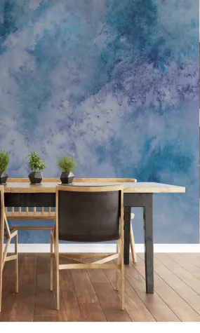 Blue Blue 3-Dimensional Cloud in the Sky Wallpaper RM2102