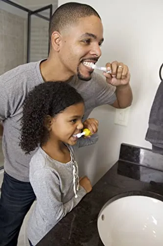 Brilliant Oral Care Kids Sonic Toothbrush Soft Replacement Heads, for Children Ages 5 , Orange, 2 Pack