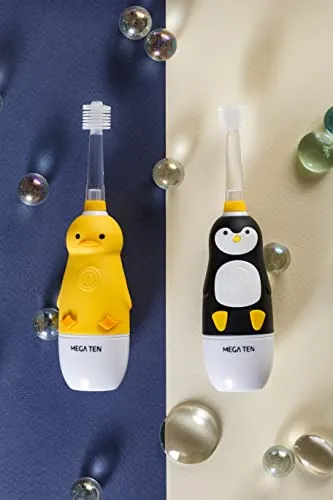 Brilliant Oral Care Kids Sonic Toothbrush Soft Replacement Heads, for Children Ages 5 , Orange, 2 Pack