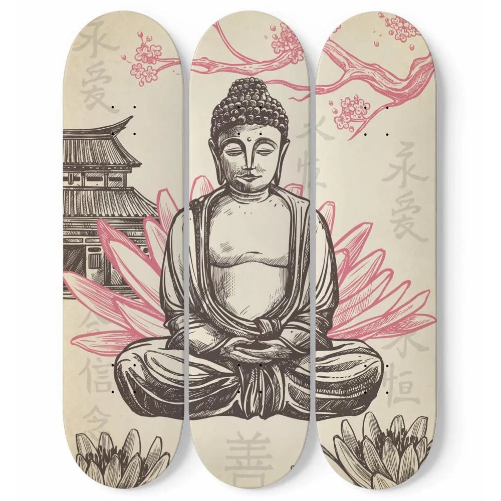 Buda Skateboard Wall Art