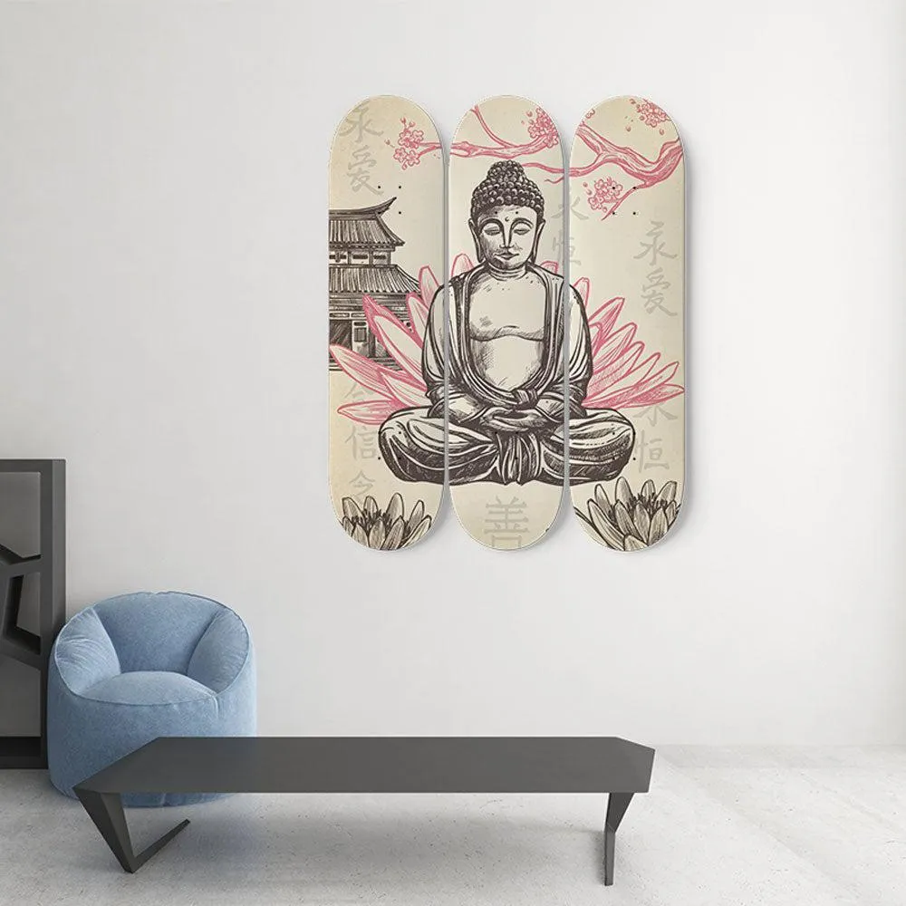 Buda Skateboard Wall Art