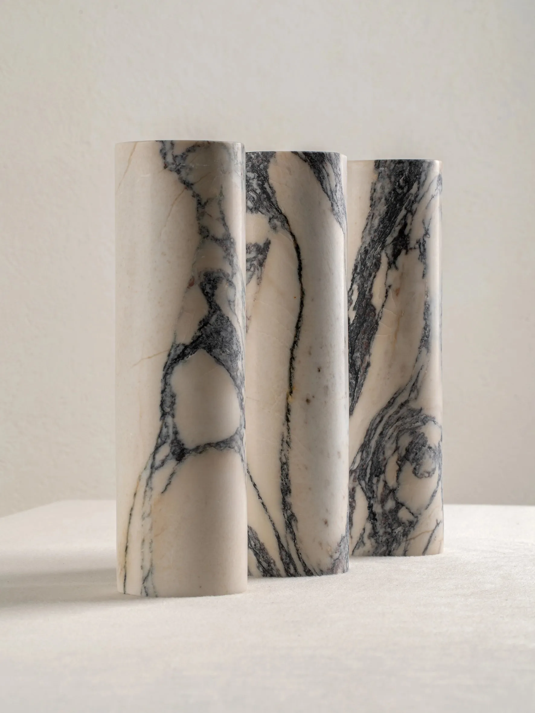 Calla - 2 light Calacatta marble and aged brass wall light