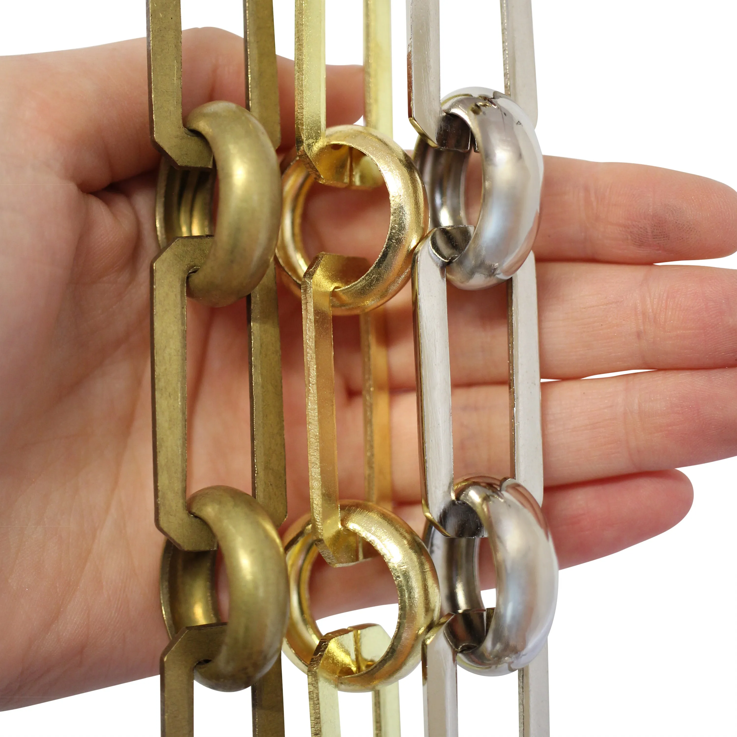 [Chain BR10-U] Brass Rectangle Chandelier Chain