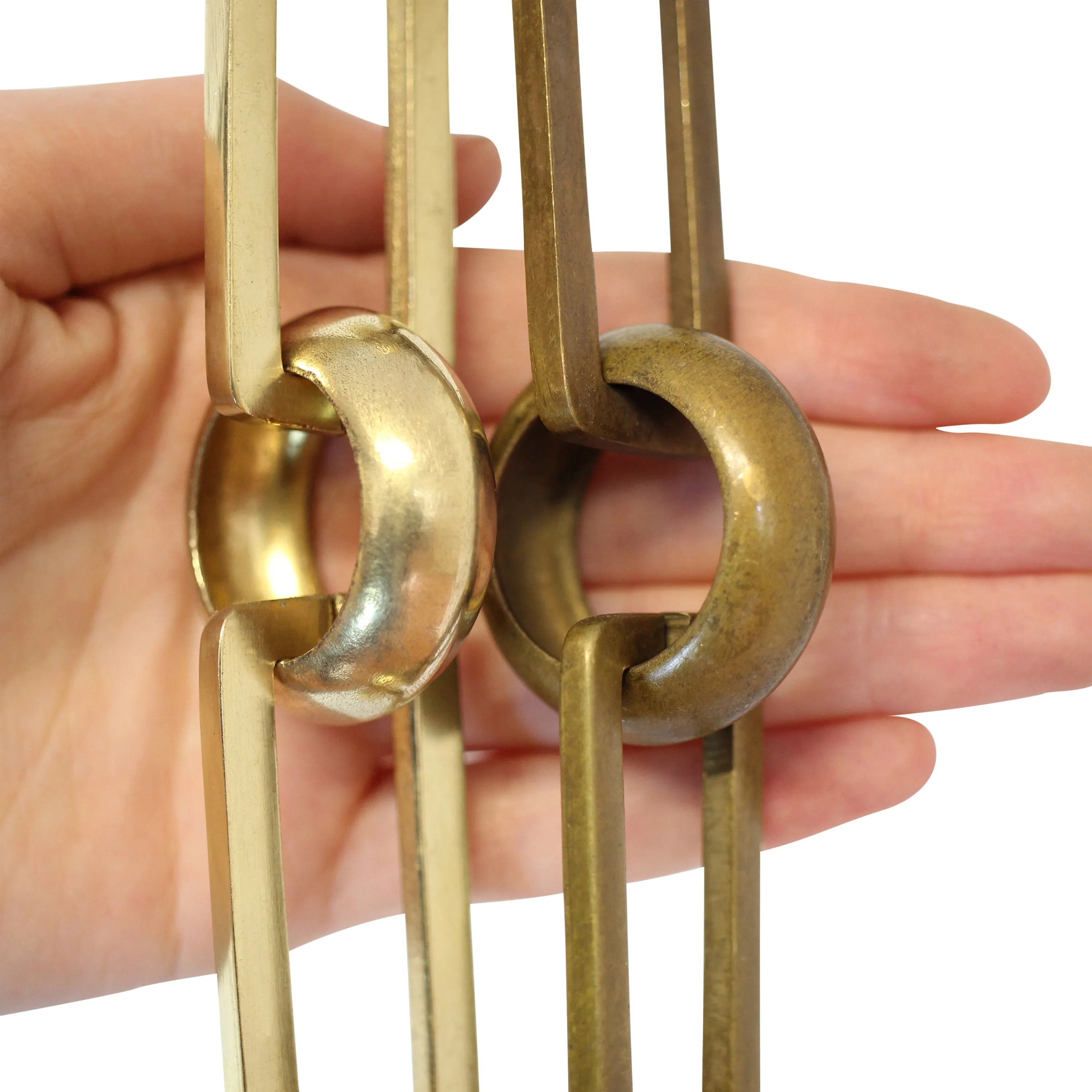 [Chain BR19-U] Brass Rectangle Chandelier Chain