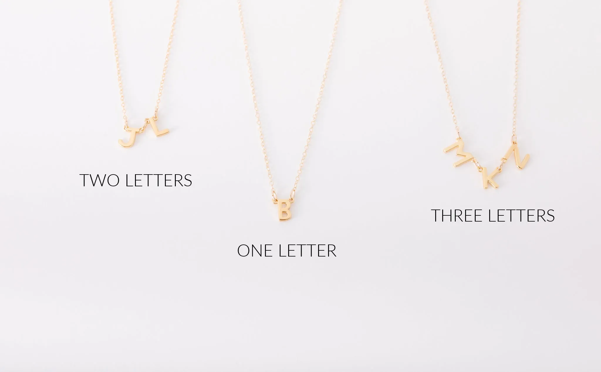 Connected Letter Necklace