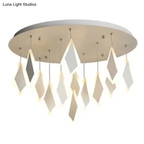 Contemporary LED Acrylic Flush Mount Bedroom Ceiling Light - Warm/White - 19"/27"/31.5" Wide