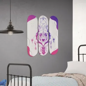 Cosmic Wolf Skateboard Wall Art