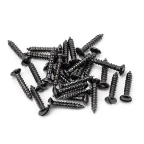 Dark Stainless Steel 4x¾" Countersunk Raised Head Screw (25) | From The Anvil