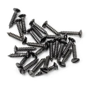 Dark Stainless Steel 6x¾" Countersunk Raised Head Screw (25) | From The Anvil