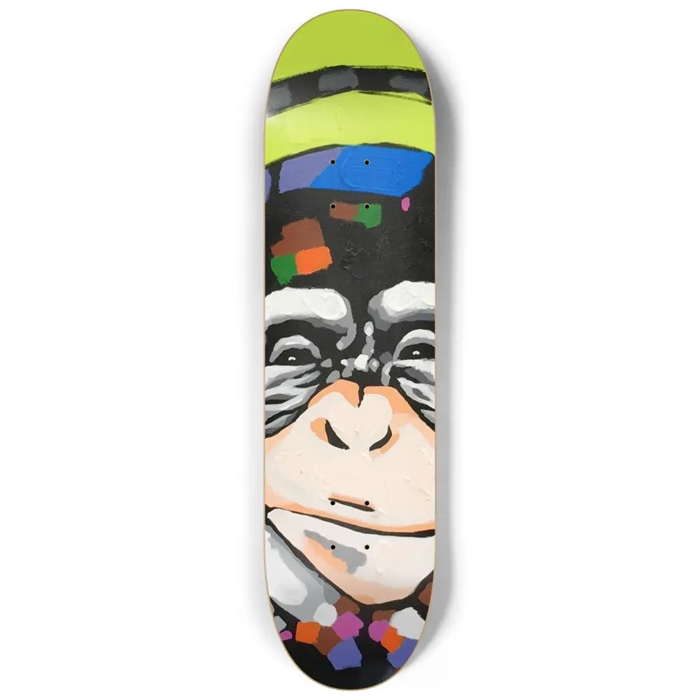 DJ Monkey Skateboard Wall Art