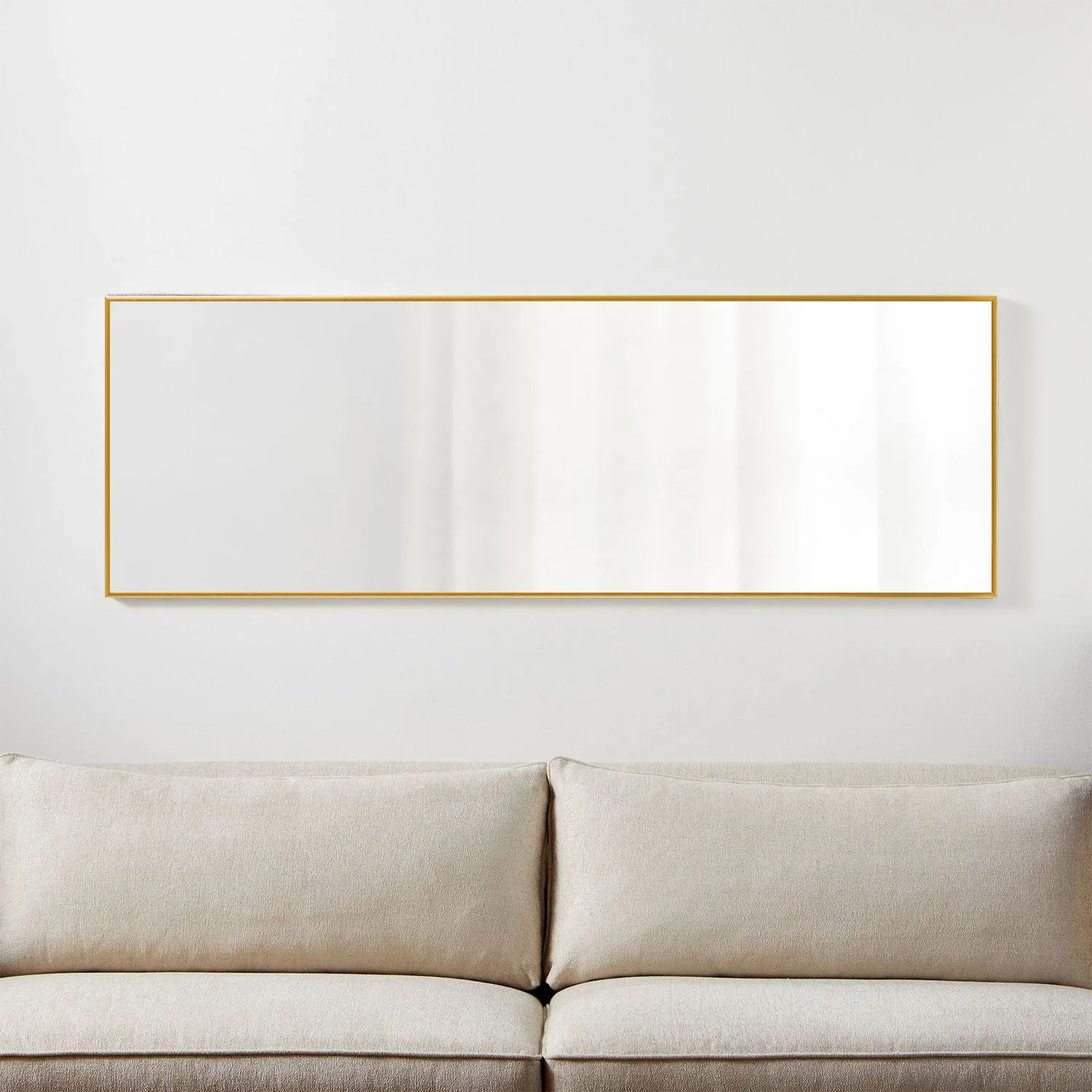 Doris 65"x22" Classic Framed Bedroom Full Length Wall Mirror