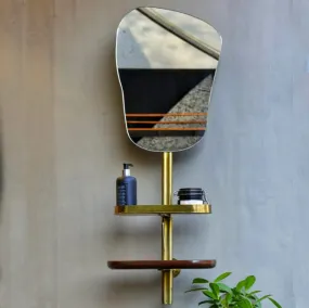 Elan Dress Me Up - Vertical Mirror and Dressing Unit (Brass)