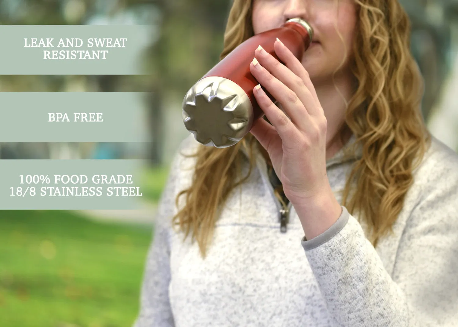 Elanze Designs Nana you're Awesome Red 17 ounce Stainless Steel Sports Water Bottle