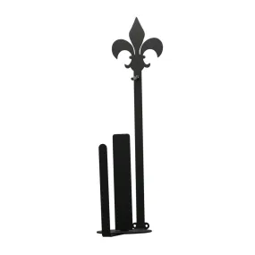 Fleur-de-lis Paper Towel Holder Holder Vertical Wall Mount