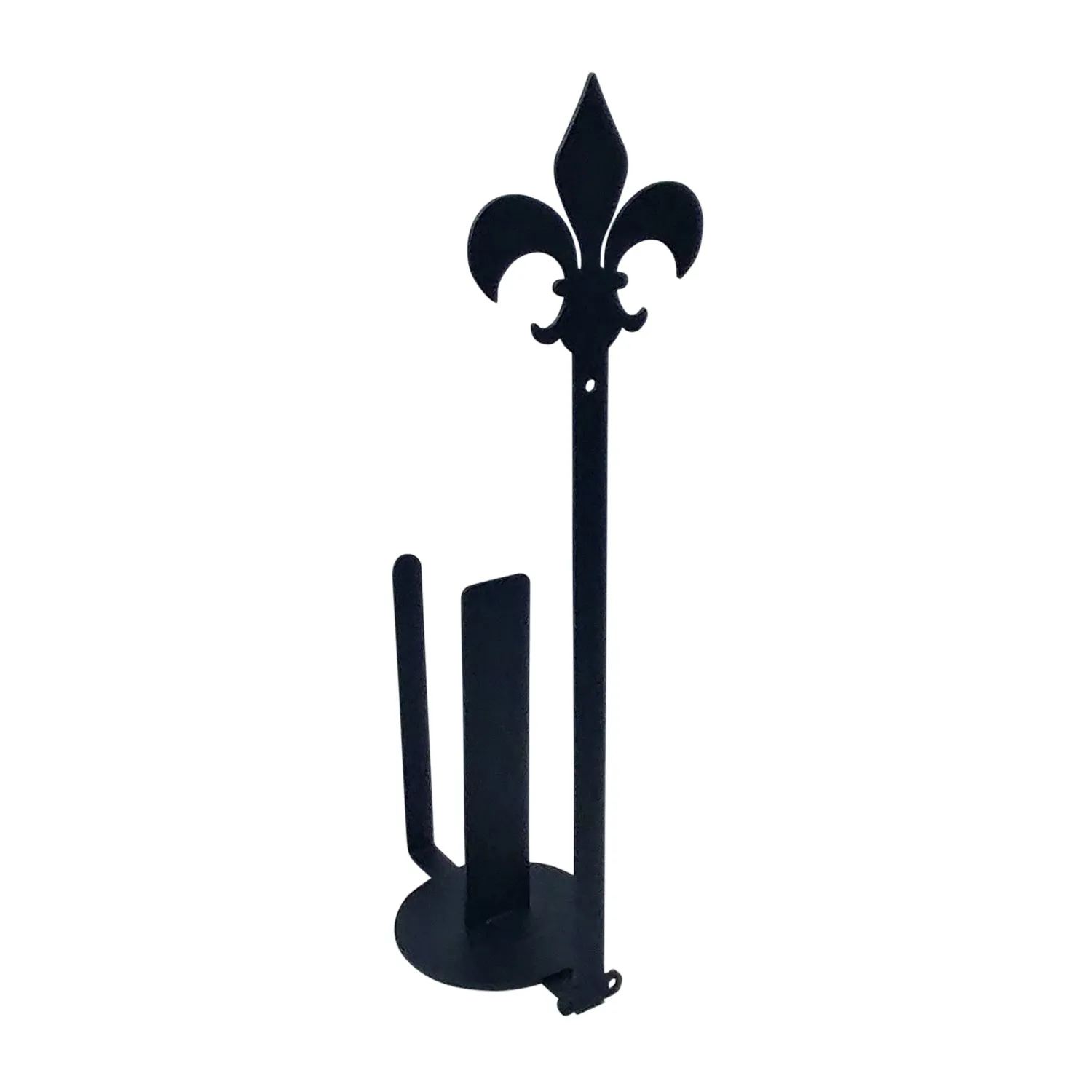 Fleur-de-lis Paper Towel Holder Holder Vertical Wall Mount