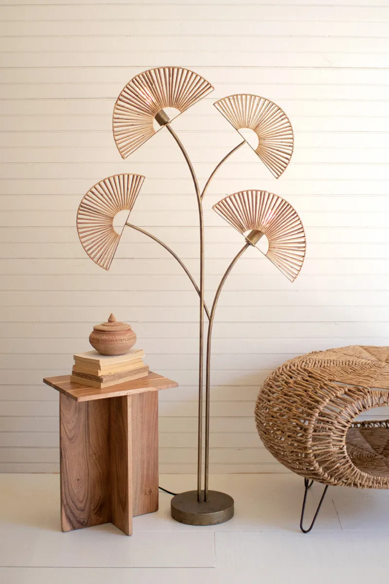 Four Fan Floor Lamp