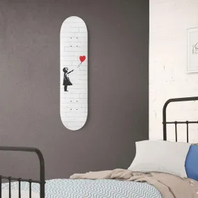 Girl With a Balloon Banksy Graffiti | Skateboard Wall Art, Mural & Skate Deck Art | Home Decor | Wall Decor