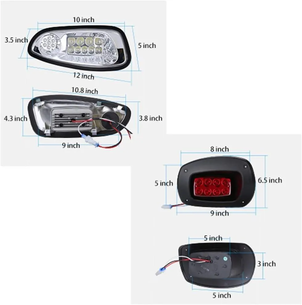 Golf Cart Headlight & Taillight for EZGO RXV 2008-2015 - 10L0L