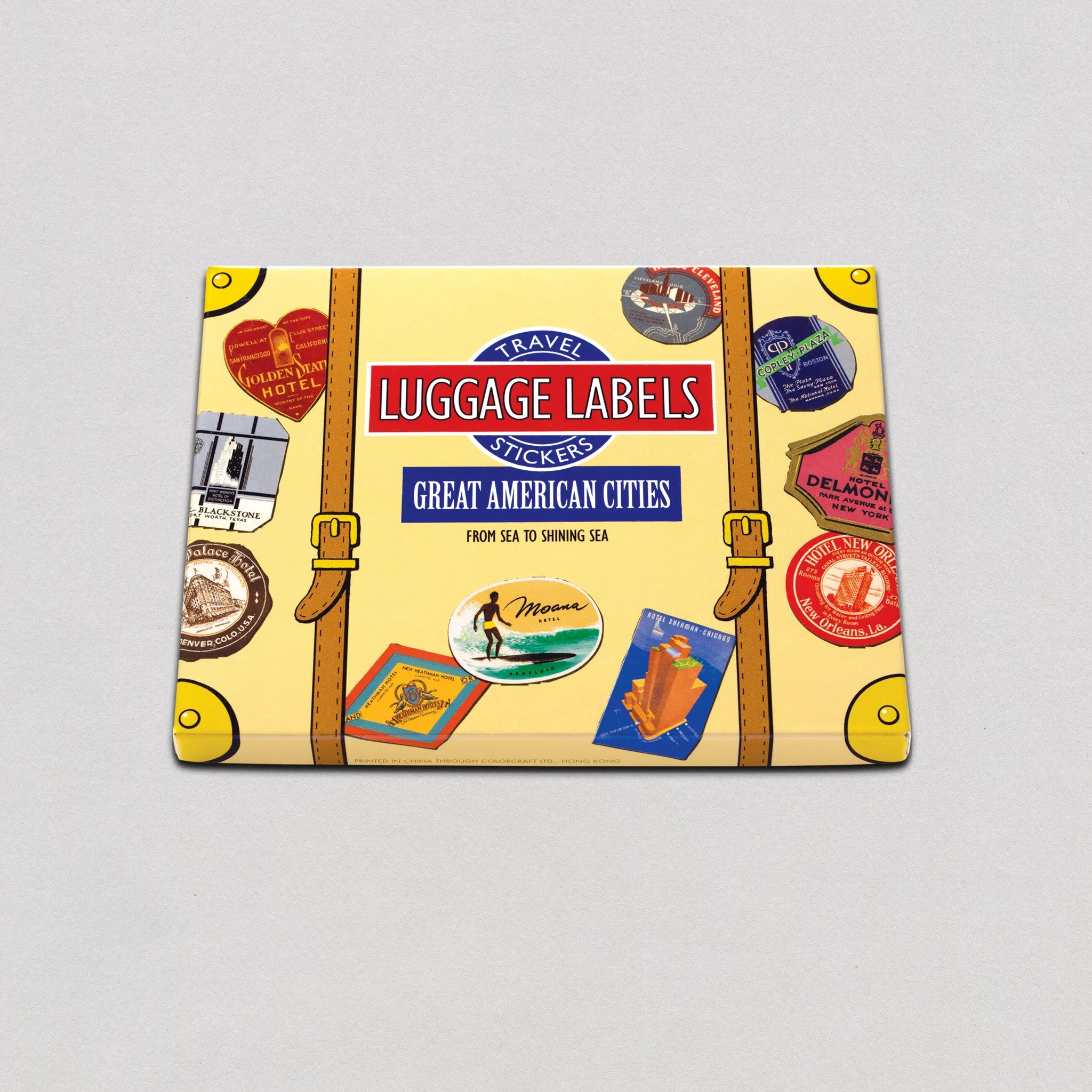 Great American Cities - Travel Label Sticker Box