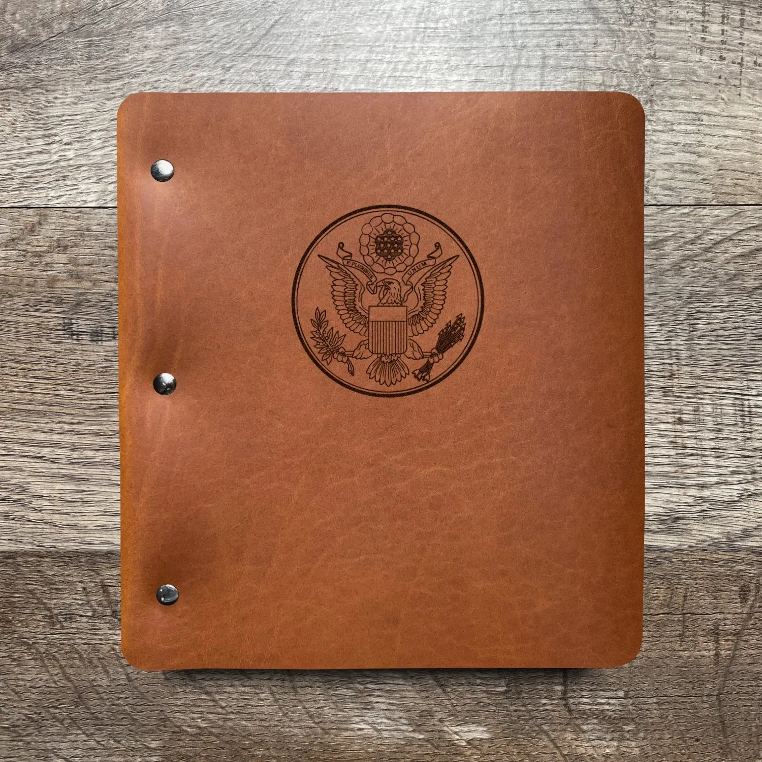 Great Seal - Large - Pre-Engraved - Refillable Leather Binders