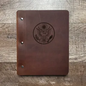 Great Seal - Large - Pre-Engraved - Refillable Leather Binders