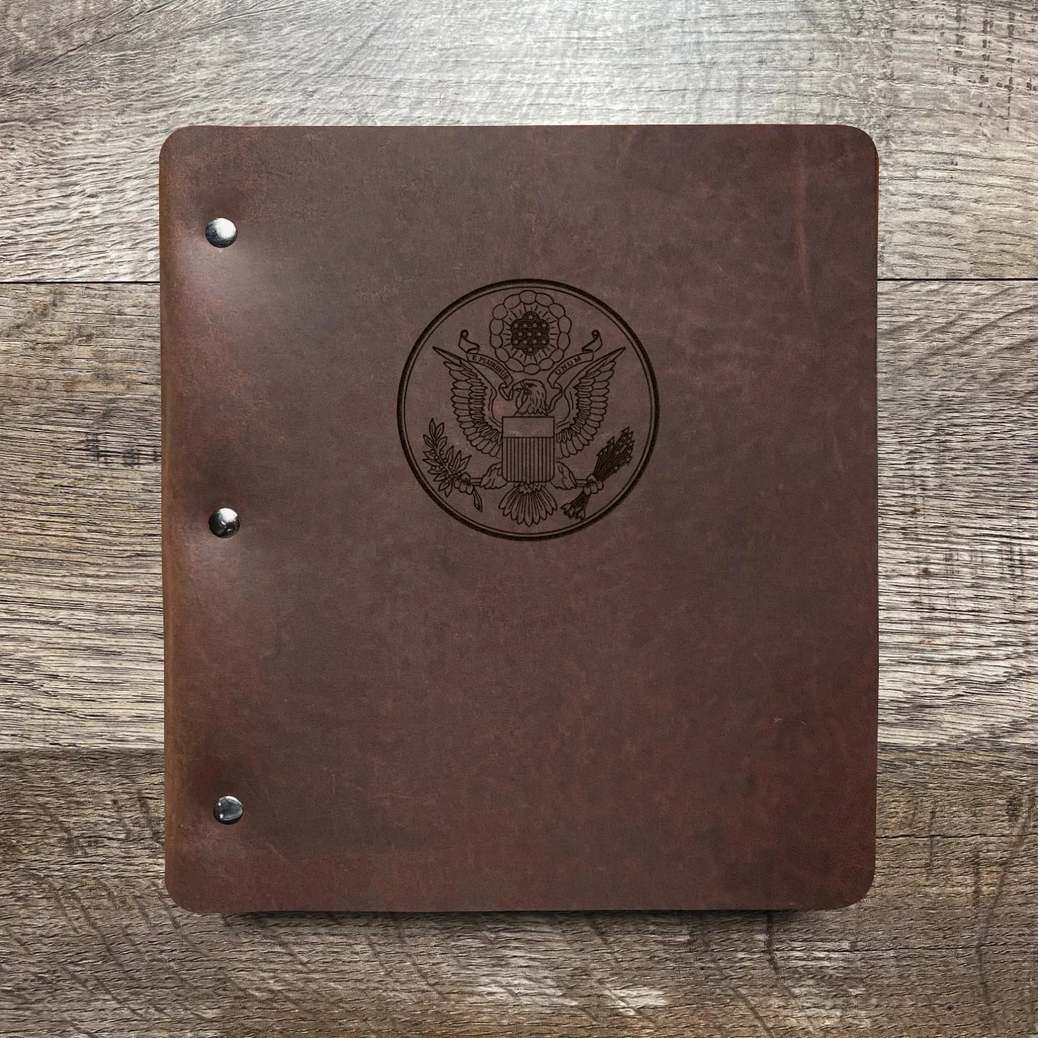 Great Seal - Large - Pre-Engraved - Refillable Leather Binders