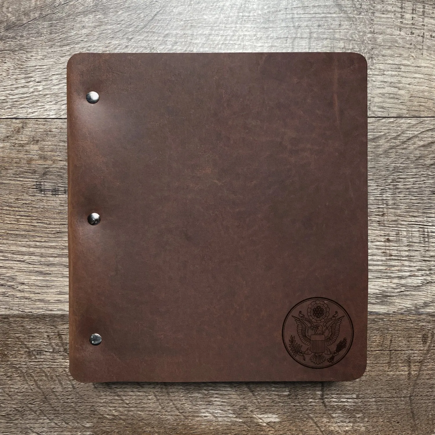 Great Seal - Small - Pre-Engraved - Refillable Leather Binders