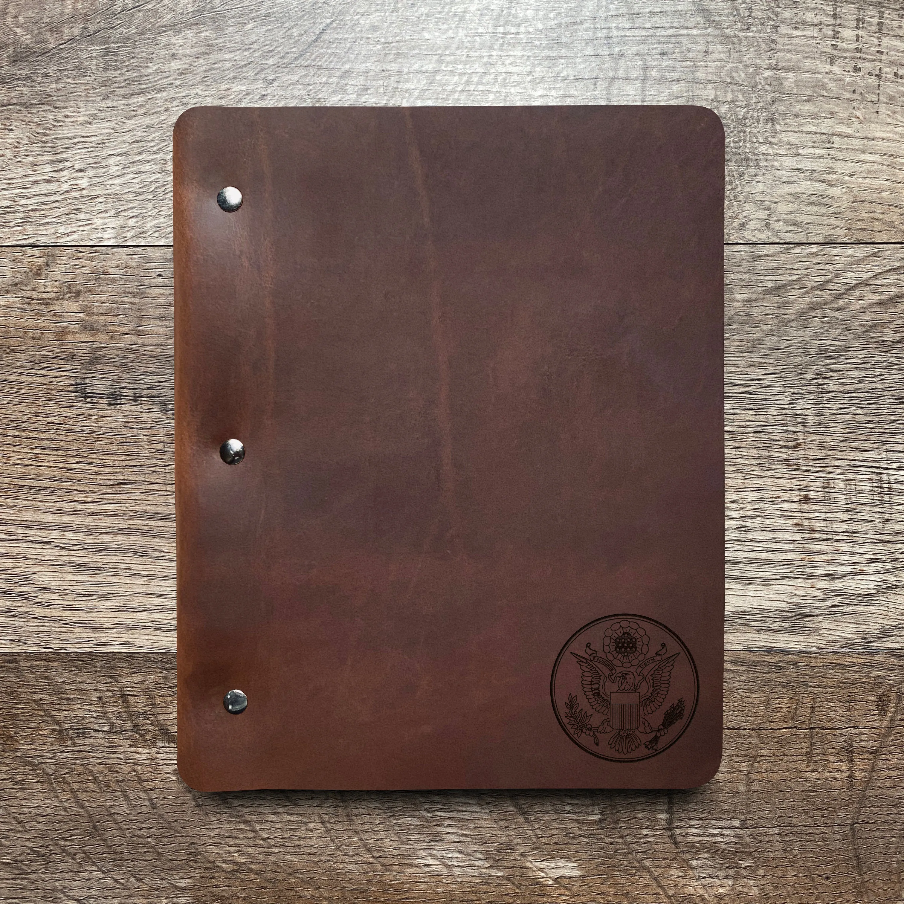 Great Seal - Small - Pre-Engraved - Refillable Leather Binders