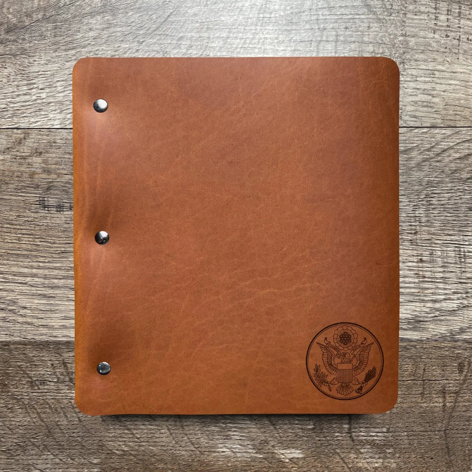 Great Seal - Small - Pre-Engraved - Refillable Leather Binders