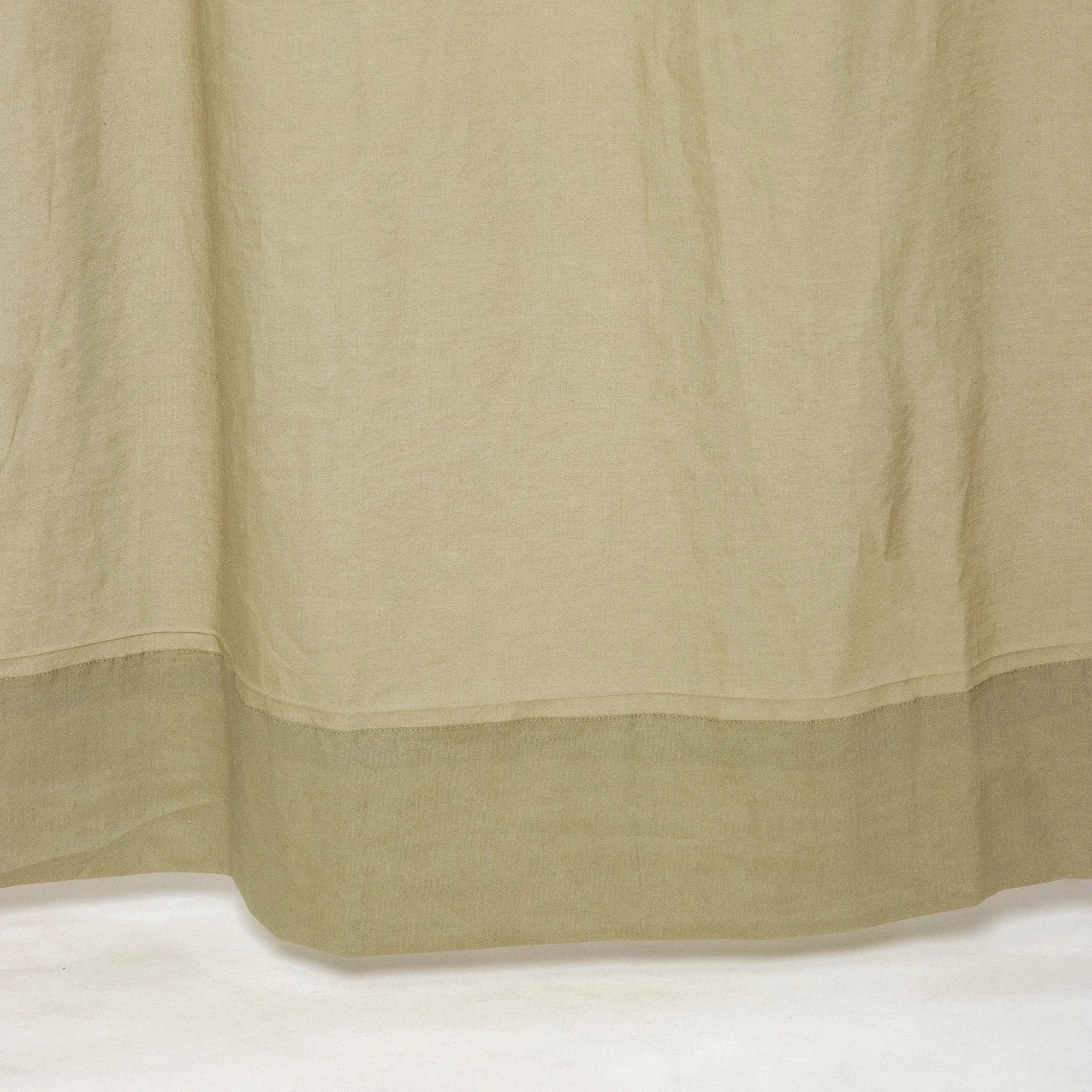 Green Cotton Bedroom Curtains Set