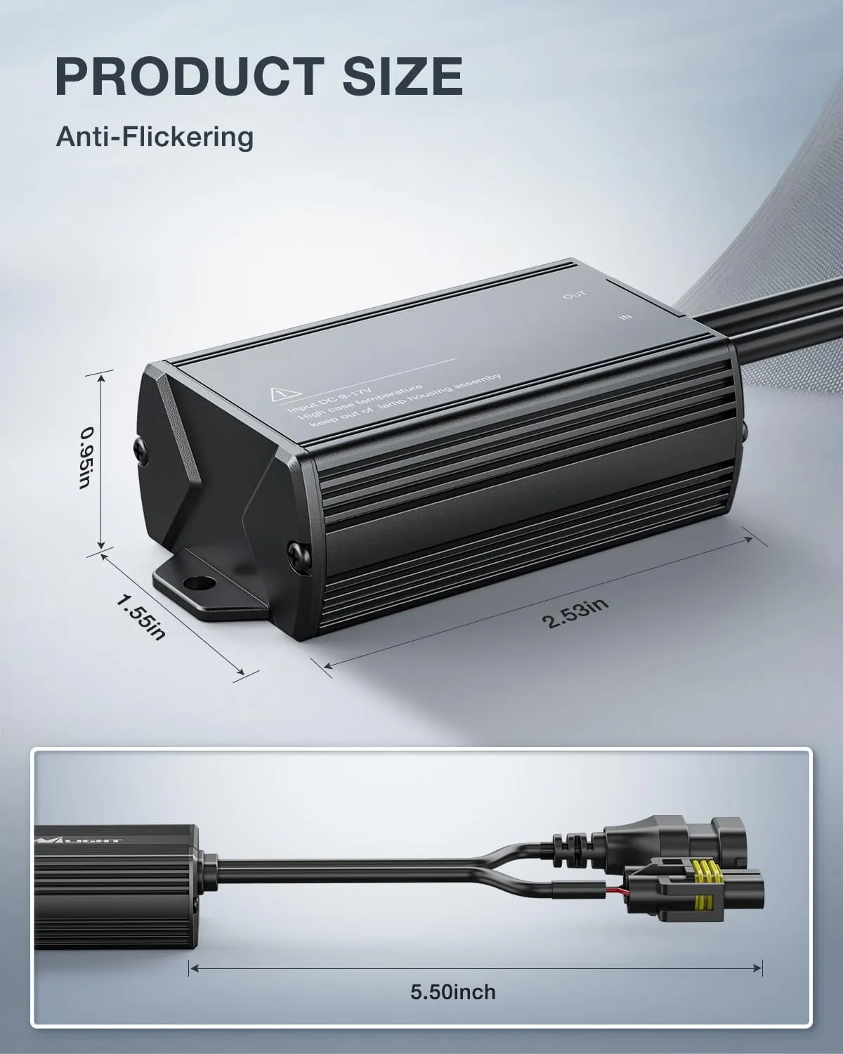 H11/H9/H8 LED CANbus Decoder (Pair)