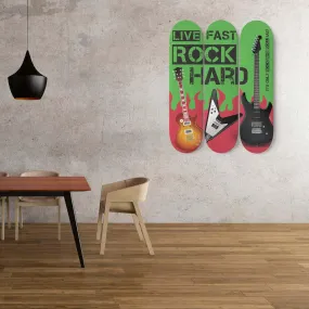 Hard Rock Green Poster Skateboard Wall Art