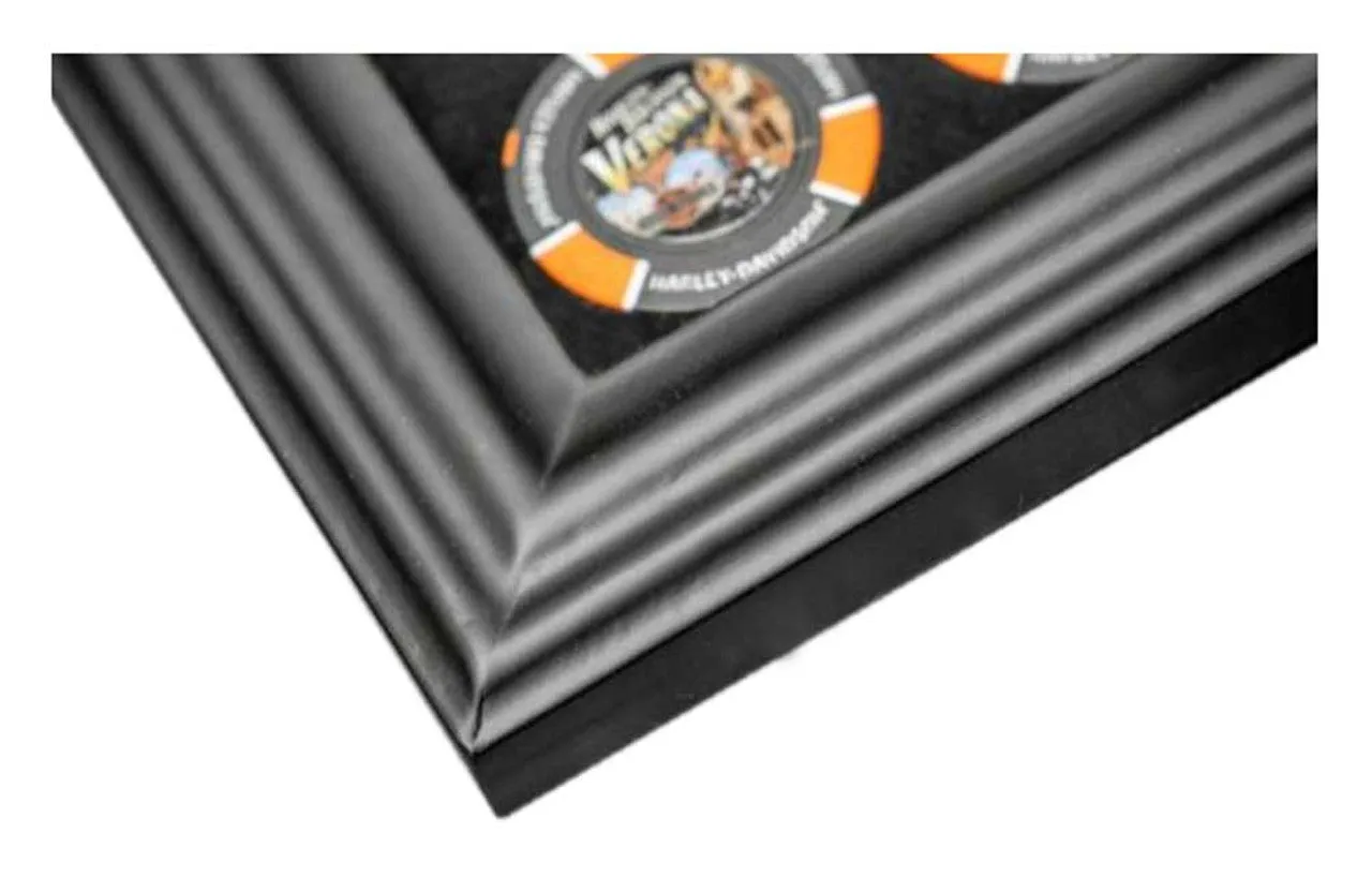 Harley-Davidson® Poker Chip Collector Frame, 26 chip