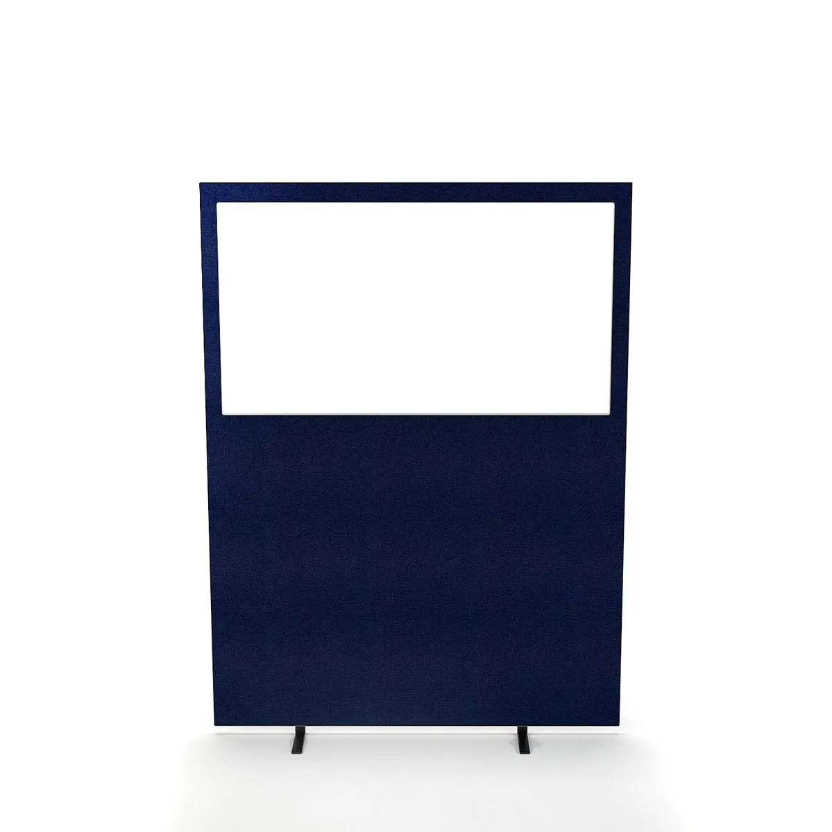 Impulse Plus Oblong Half Vision Floor Screen - 1500mm High, MDF & Acrylic, 1200/1600mm Width, 28mm Thick, 3-Year Guarantee
