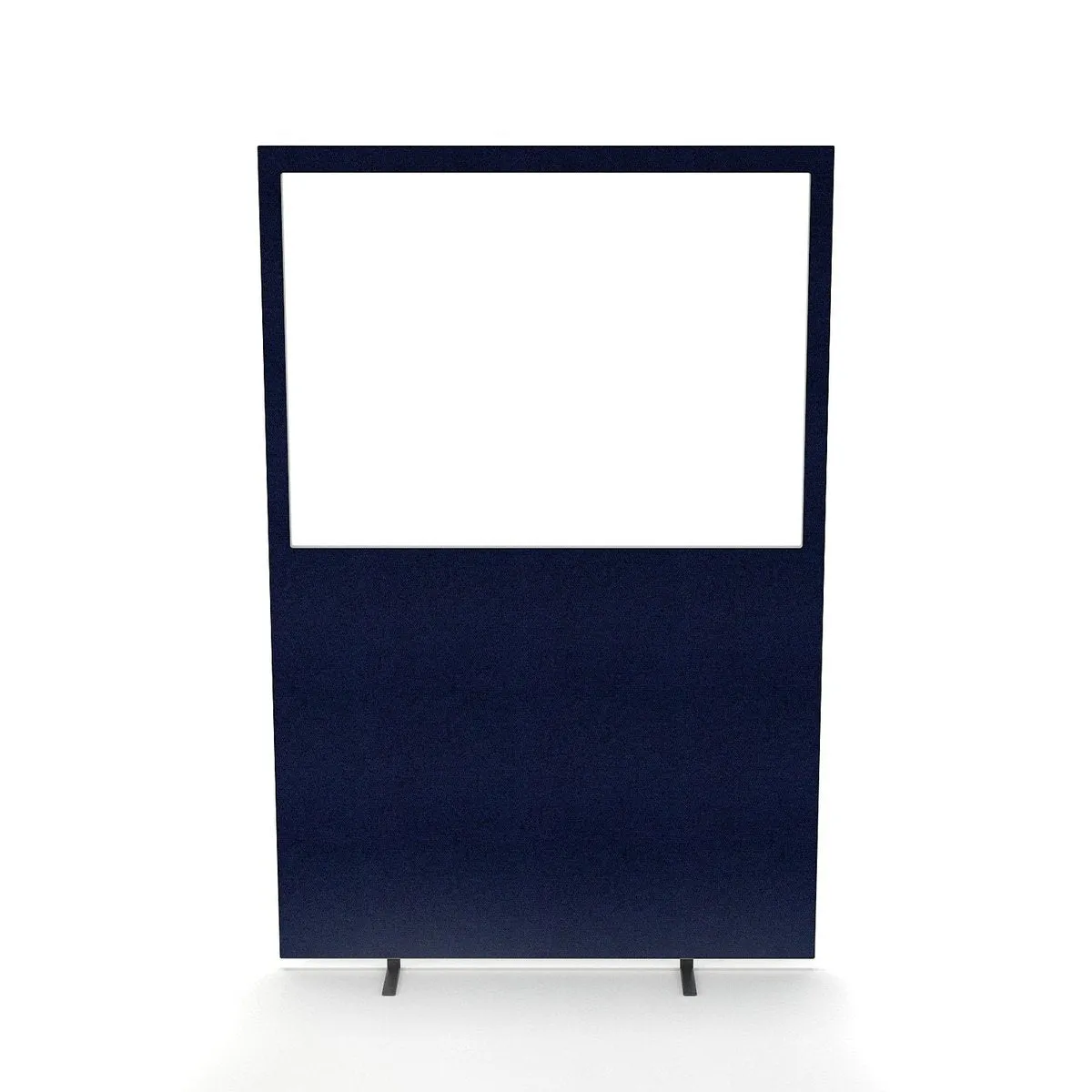 Impulse Plus Oblong Half Vision Floor Screen - 1650mm High, MDF & Acrylic, 1200/1600mm Width, 28mm Thick, 3-Year Guarantee
