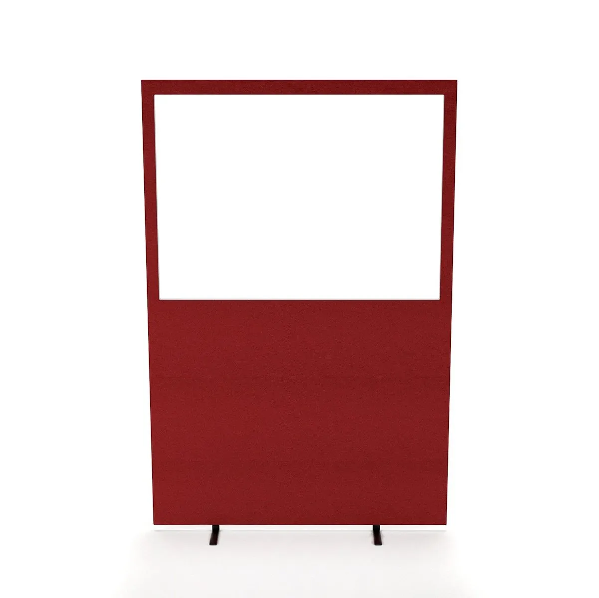 Impulse Plus Oblong Half Vision Floor Screen - 1650mm High, MDF & Acrylic, 1200/1600mm Width, 28mm Thick, 3-Year Guarantee