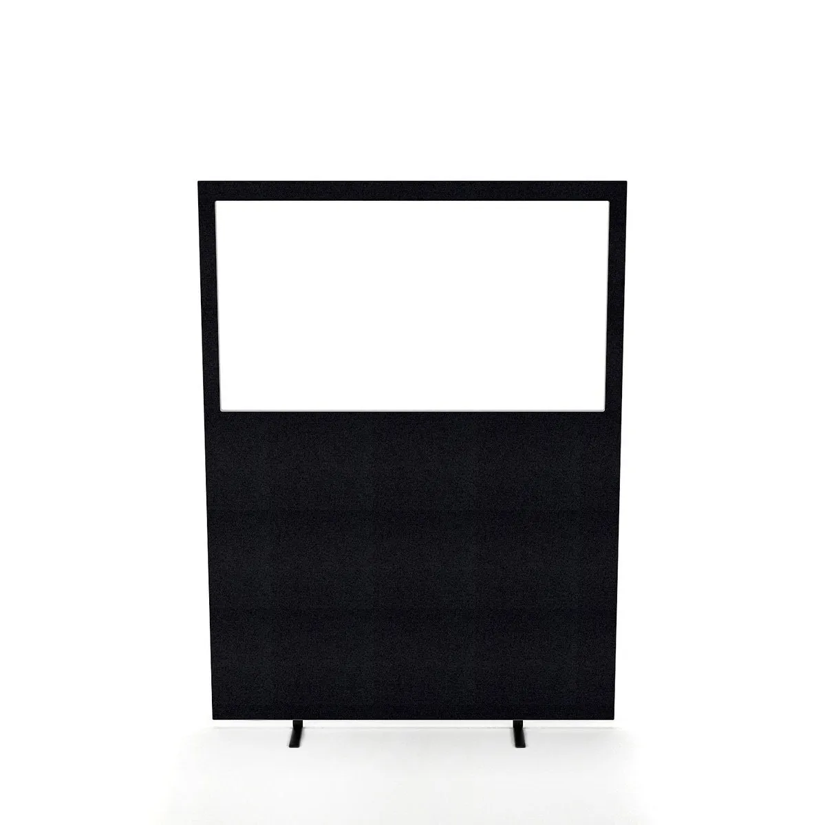 Impulse Plus Oblong Half Vision Floor Screen - 1650mm High, MDF & Acrylic, 1200/1600mm Width, 28mm Thick, 3-Year Guarantee