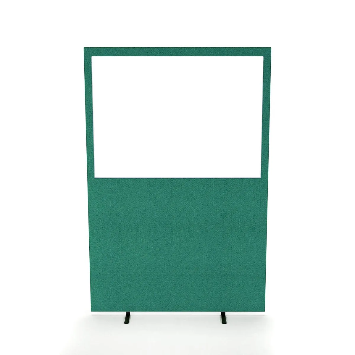Impulse Plus Oblong Half Vision Floor Screen - 1800mm High, MDF & Acrylic, 1200/1600mm Width, 28mm Thick, 3-Year Guarantee