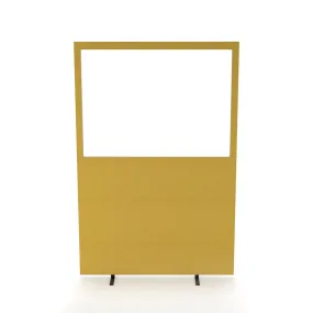 Impulse Plus Oblong Half Vision Floor Screen - 1800mm High, MDF & Acrylic, 1200/1600mm Width, 28mm Thick, 3-Year Guarantee