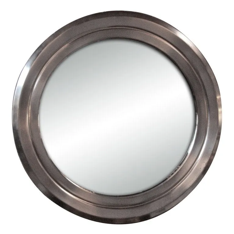 Italian 70's Stainless Sergio Mazza Mirror