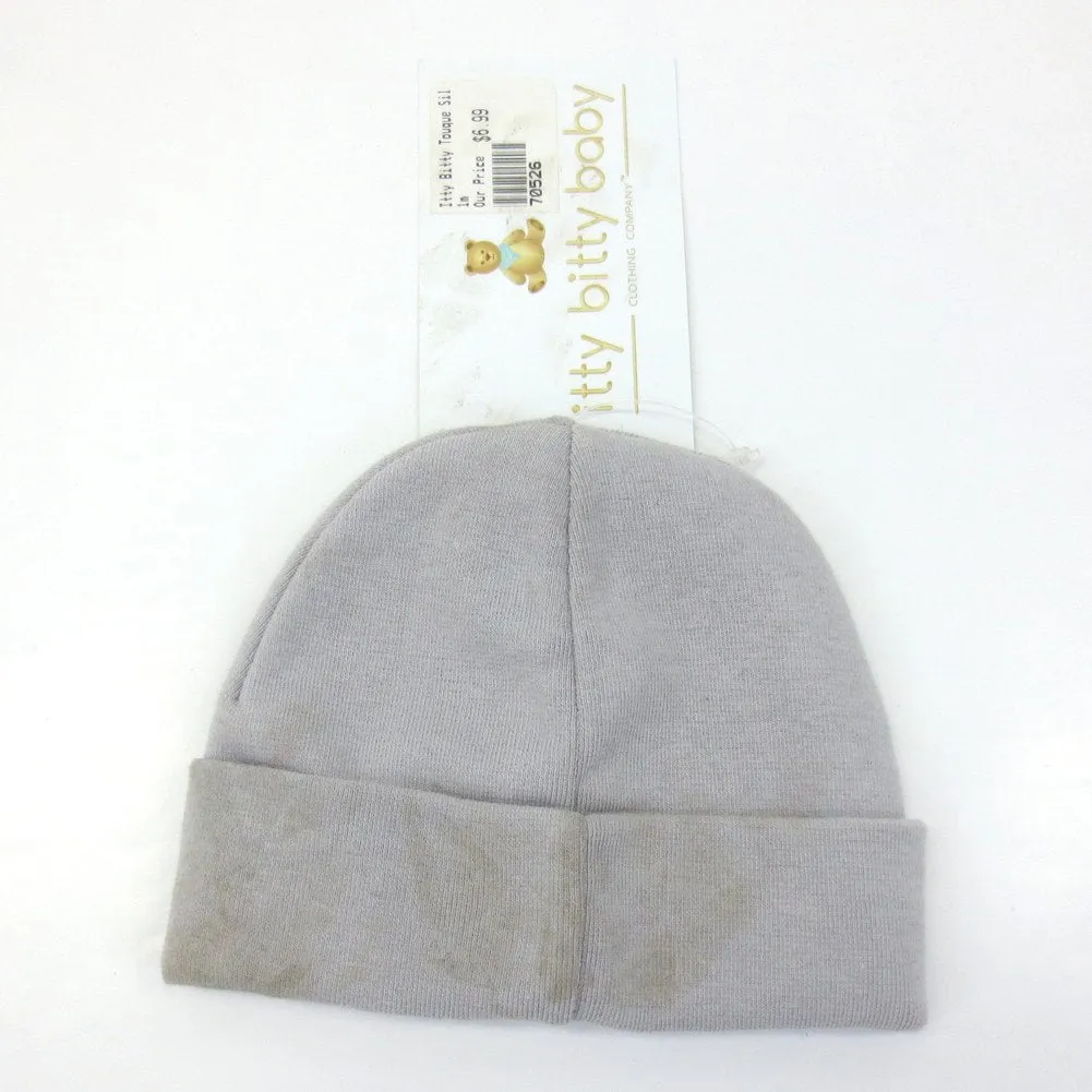 Itty Bitty Baby Soft   Stretchy Solid Touque - Silver (Preterm, 4-6lbs) (70526GP) (Open Box)