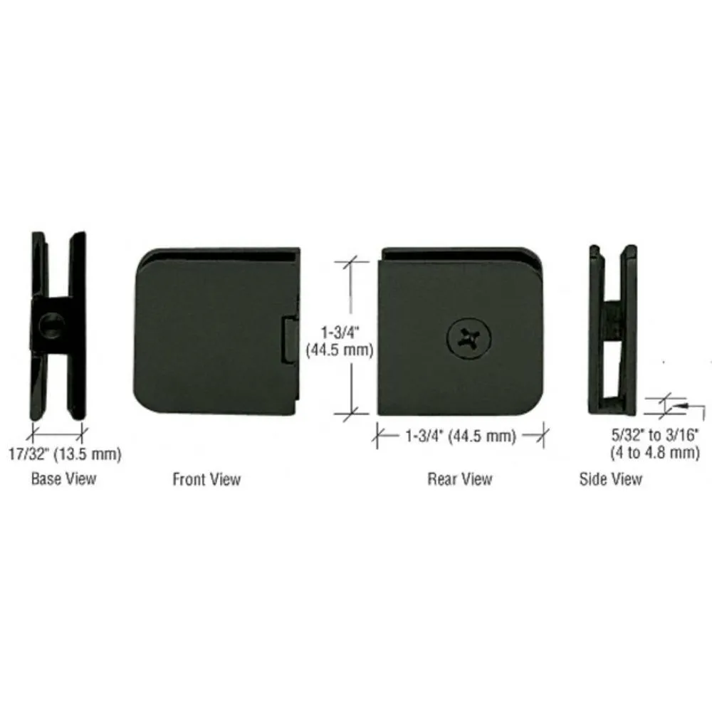 Junior Traditional Style Fixed Panel U-Clamp