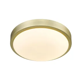 LED Flush Mount from the Gabi BCB Collection in Brushed Champagne Bronze Finish by Golden