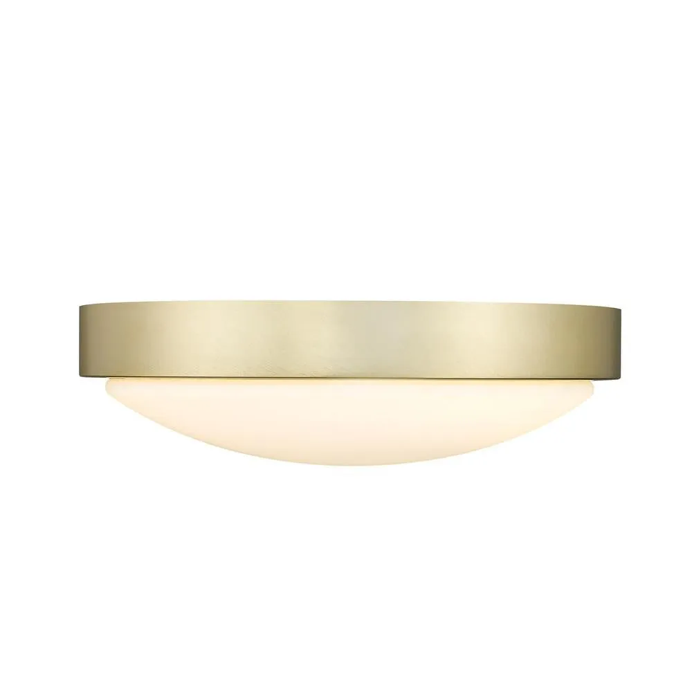 LED Flush Mount from the Gabi BCB Collection in Brushed Champagne Bronze Finish by Golden