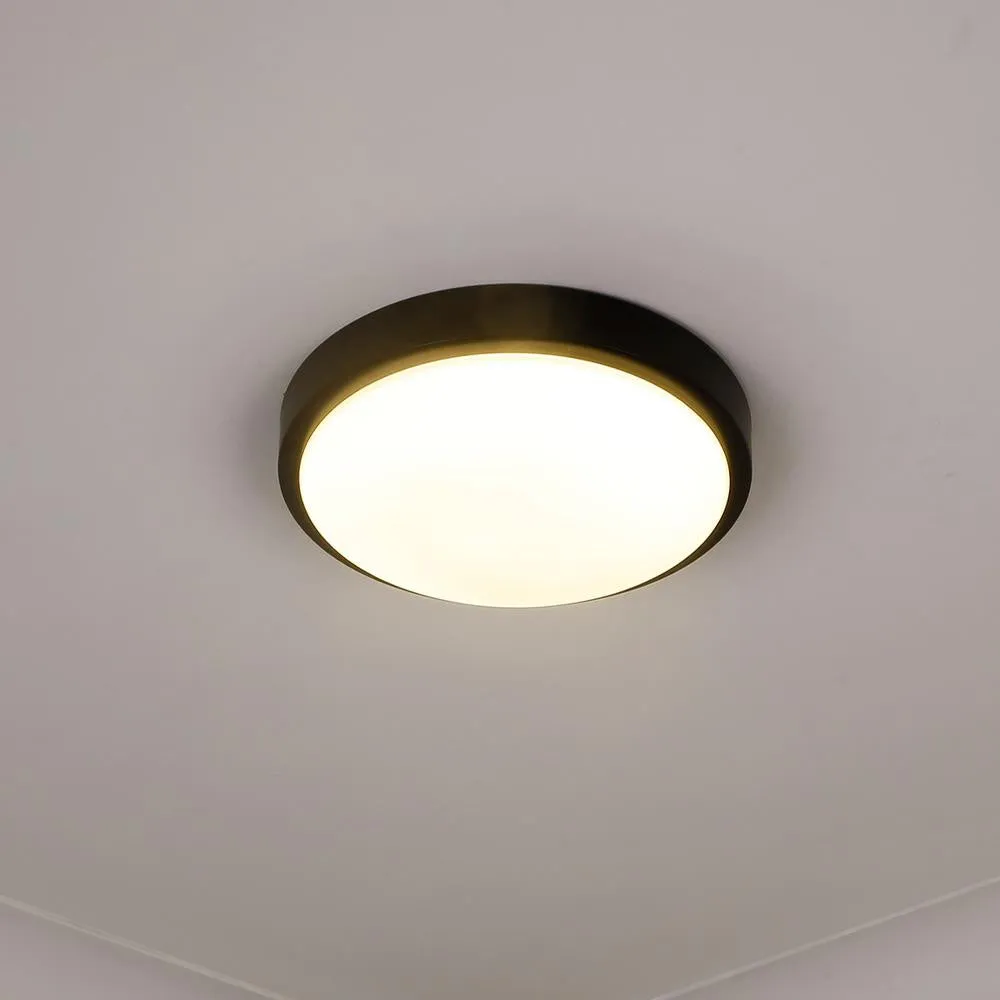LED Flush Mount from the Gabi Collection in Matte Black Finish by Golden