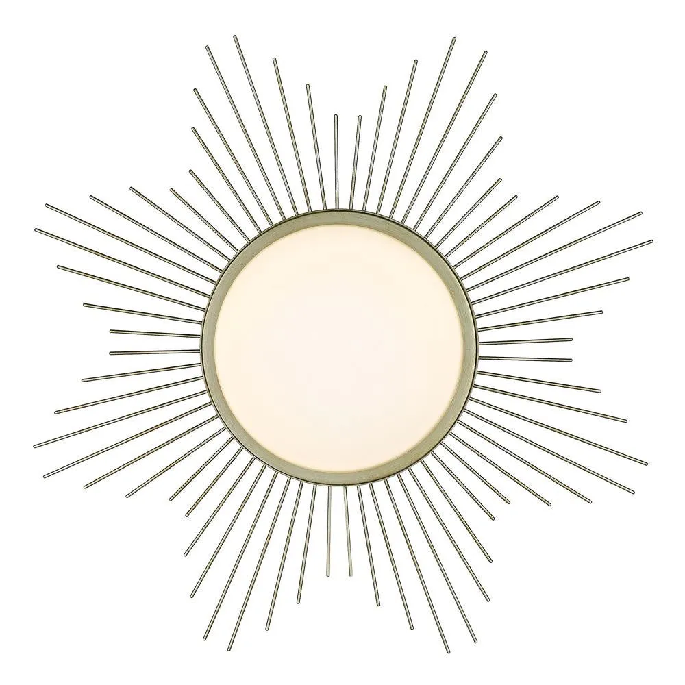 LED Flush Mount from the Kieran WG Collection in White Gold Finish by Golden