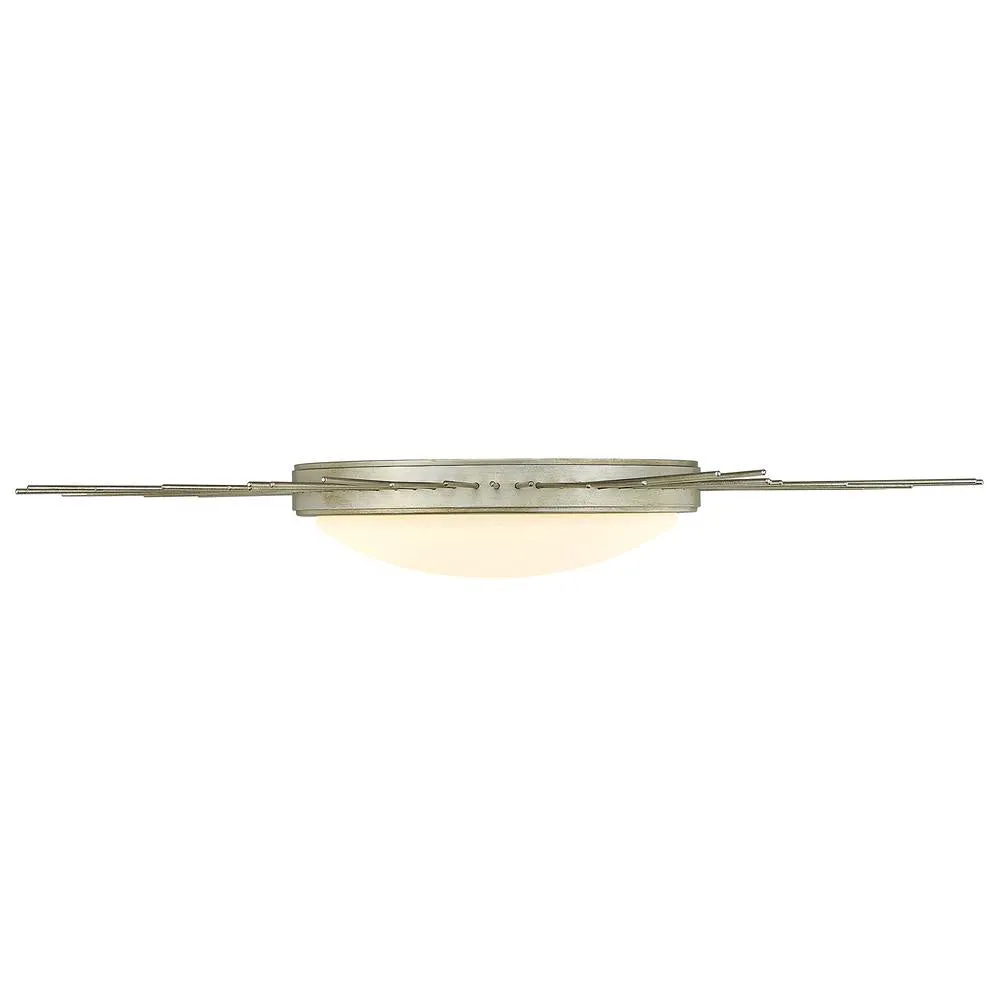 LED Flush Mount from the Kieran WG Collection in White Gold Finish by Golden