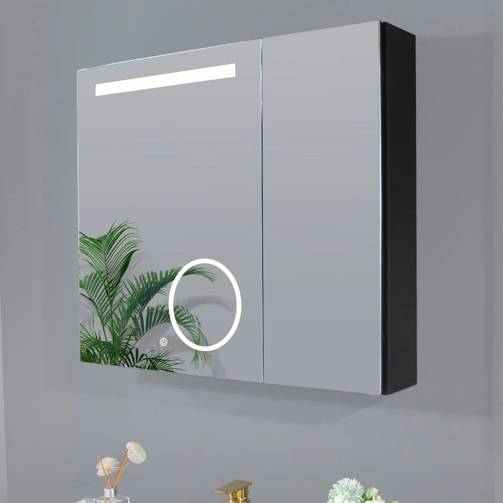 LED Lighted Medicine Cabinet Mirror with Magnifying
