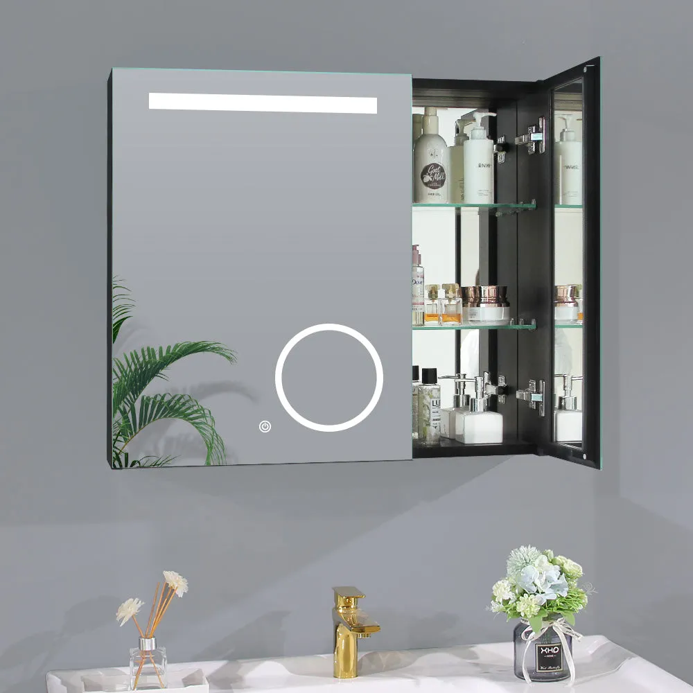 LED Lighted Medicine Cabinet Mirror with Magnifying